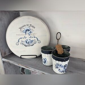 Maison de Paris Decorative Tray and Pots Set